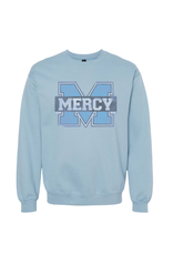 Gildan Stone Blue DISTRESSED POWER M crewneck