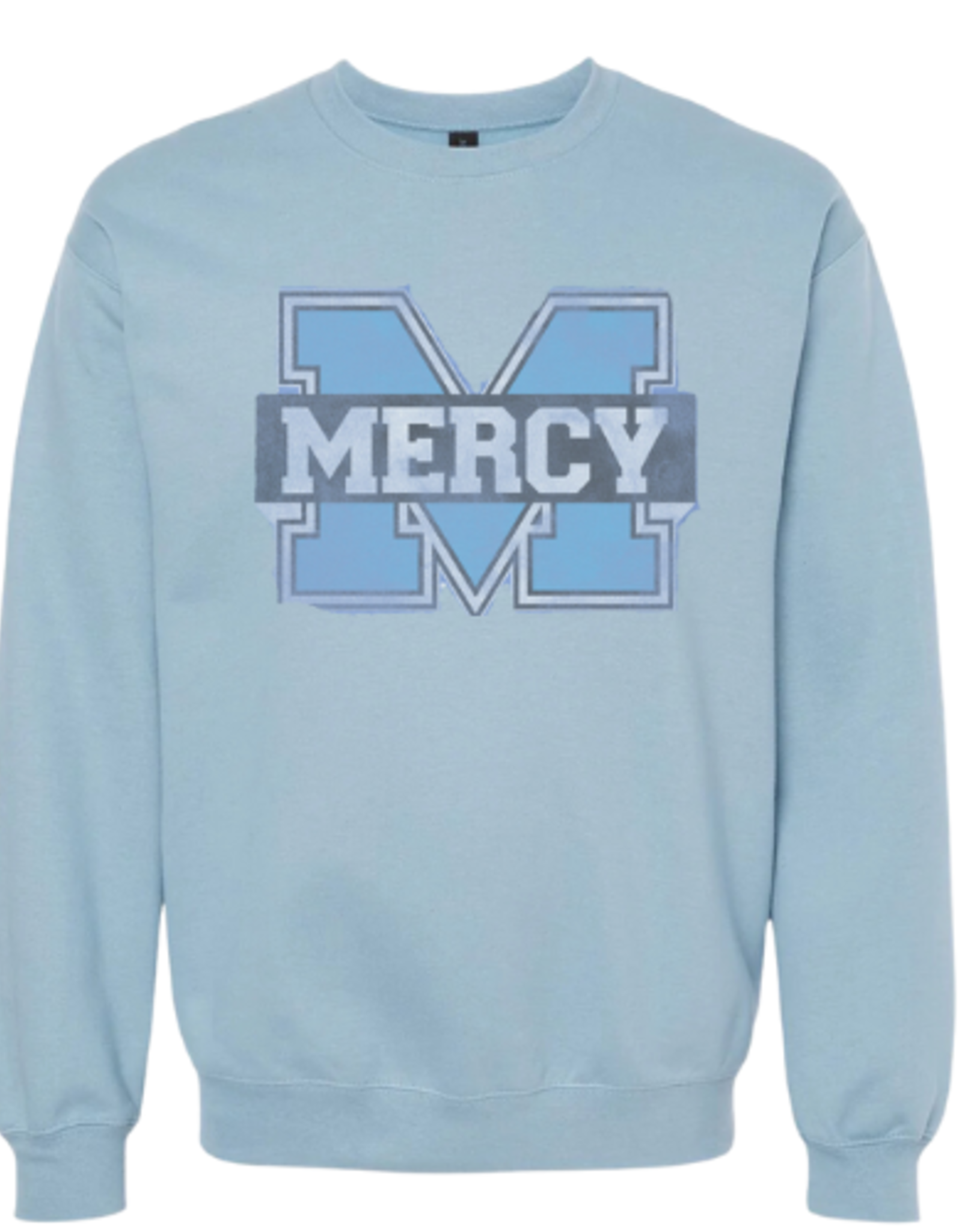 Gildan Stone Blue DISTRESSED POWER M crewneck