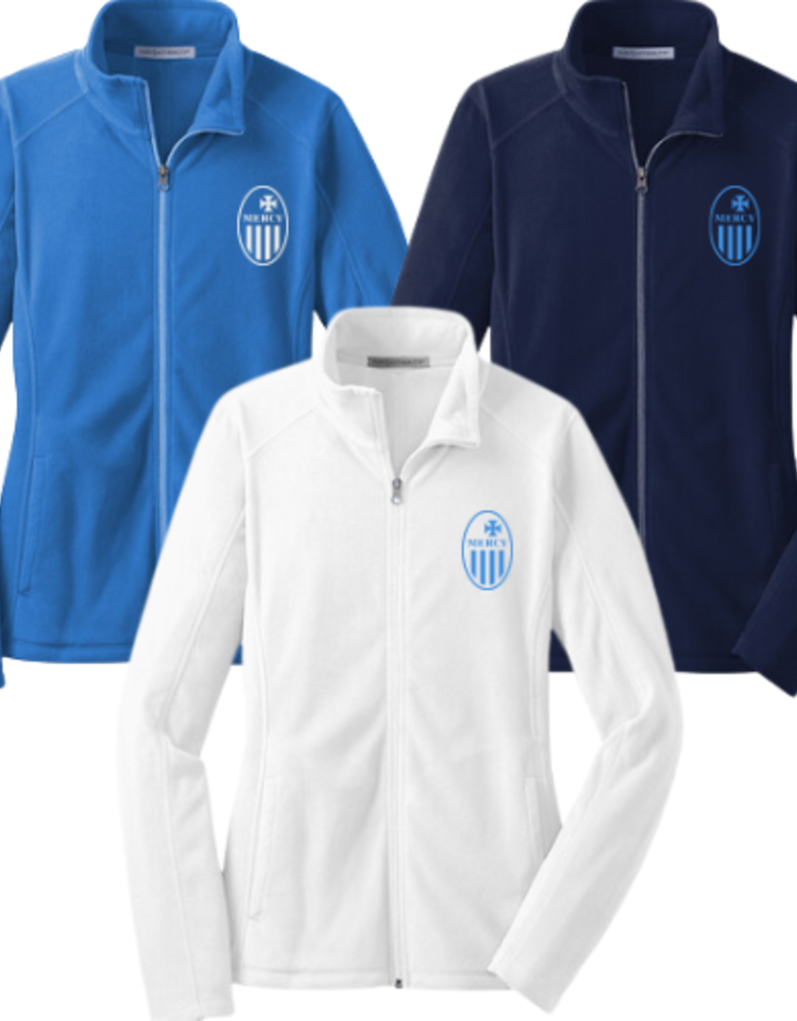Sport-Tek Embroidered Mercy Crest MicroFleece Full Zip