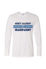 Gildan White Longsleeve MERCY GRANPARENT Stripe Power M