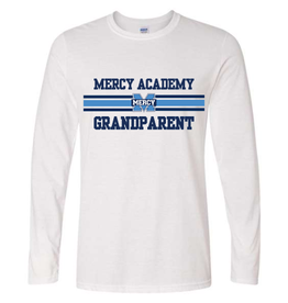 Gildan White Longsleeve MERCY GRANPARENT Stripe Power M