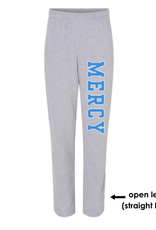 BELLA + CANVAS Gray STRAIGHT LEG bella+canvas Sweats MERCY down the leg in Blue