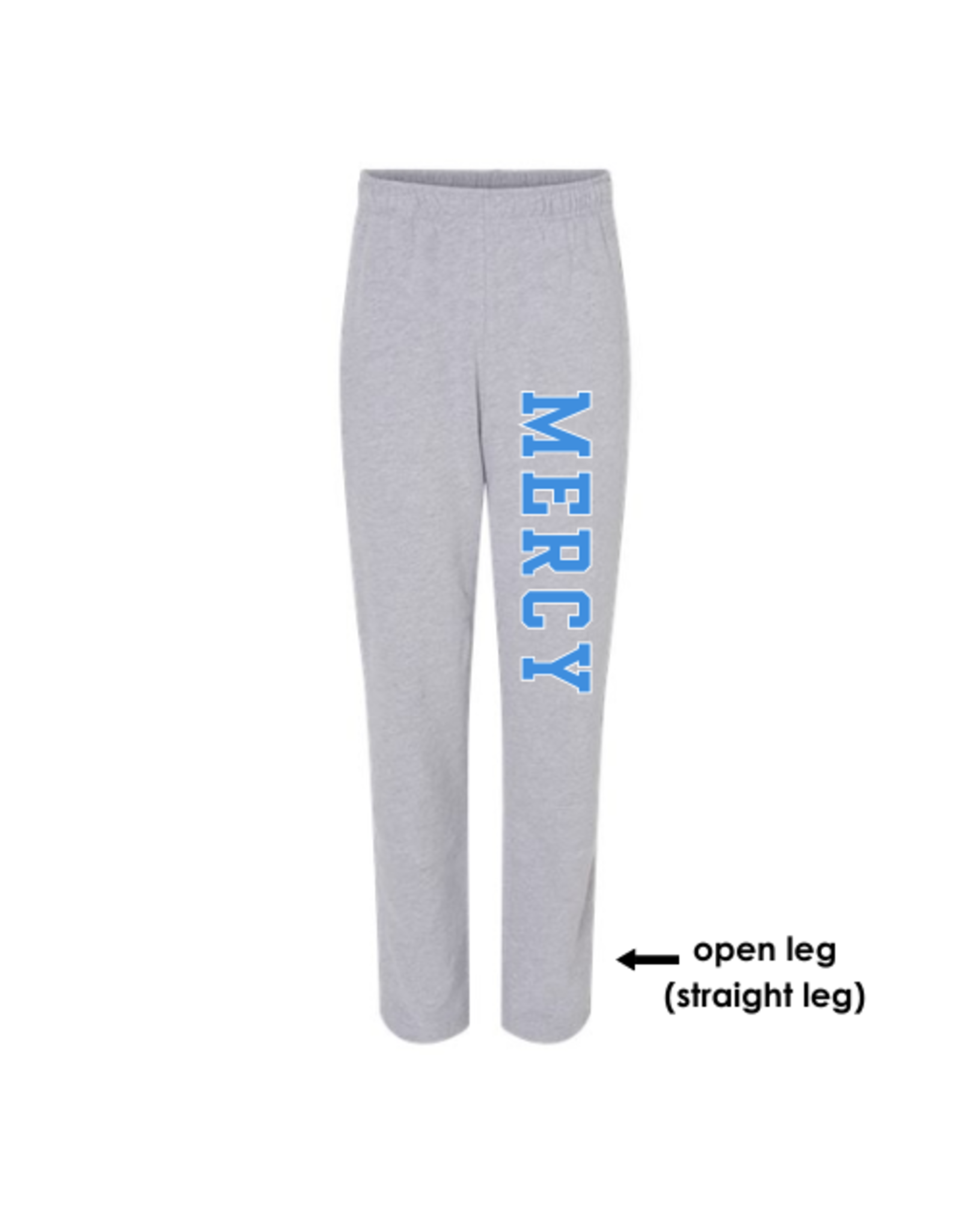 BELLA + CANVAS Grey STRAIGHT LEG bella+canvas Sweats MERCY down the leg in Blue