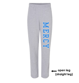 BELLA + CANVAS Gray STRAIGHT LEG bella+canvas Sweats MERCY down the leg in Blue