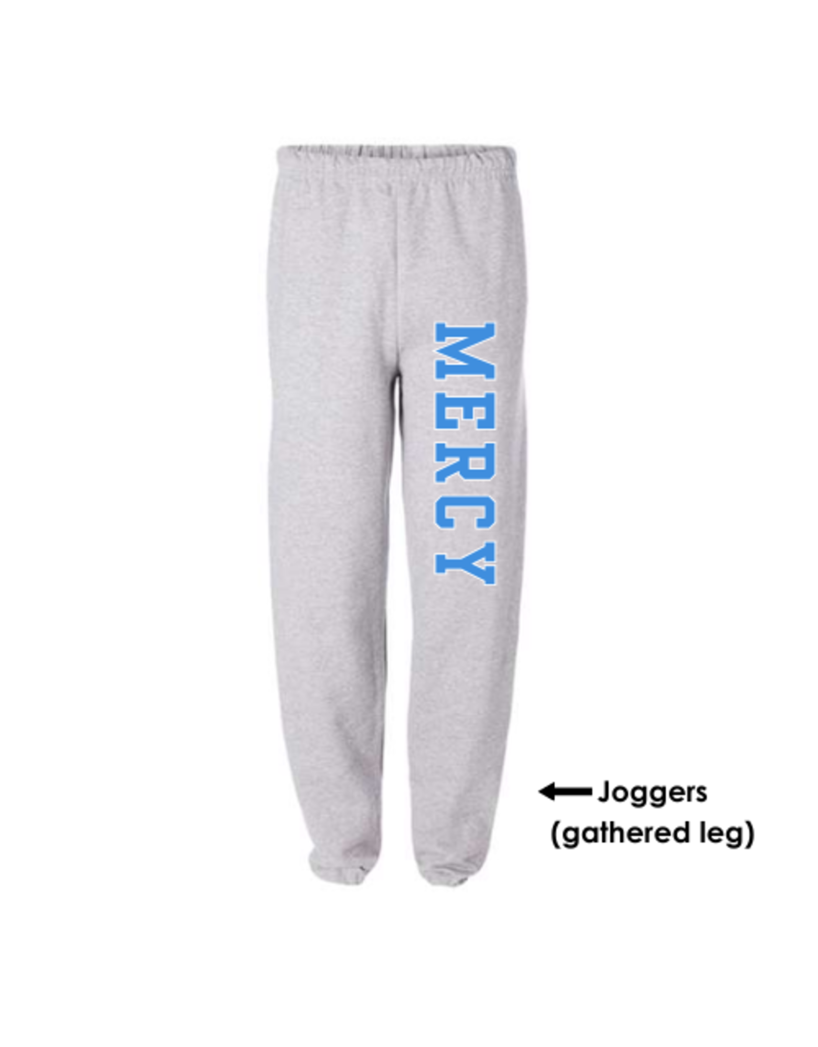 JERZEES Grey CLASIC JOGEGRS MERCY down the leg in Blue