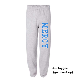 JERZEES Grey CLASIC JOGEGRS MERCY down the leg in Blue