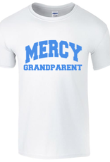 Gildan "Mercy GRANDPARENT" in blue writing white tee