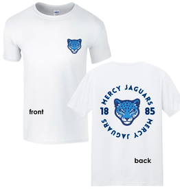 Gildan Mercy Jaguars 1885 Front/Back Tee w/Jaguar Head