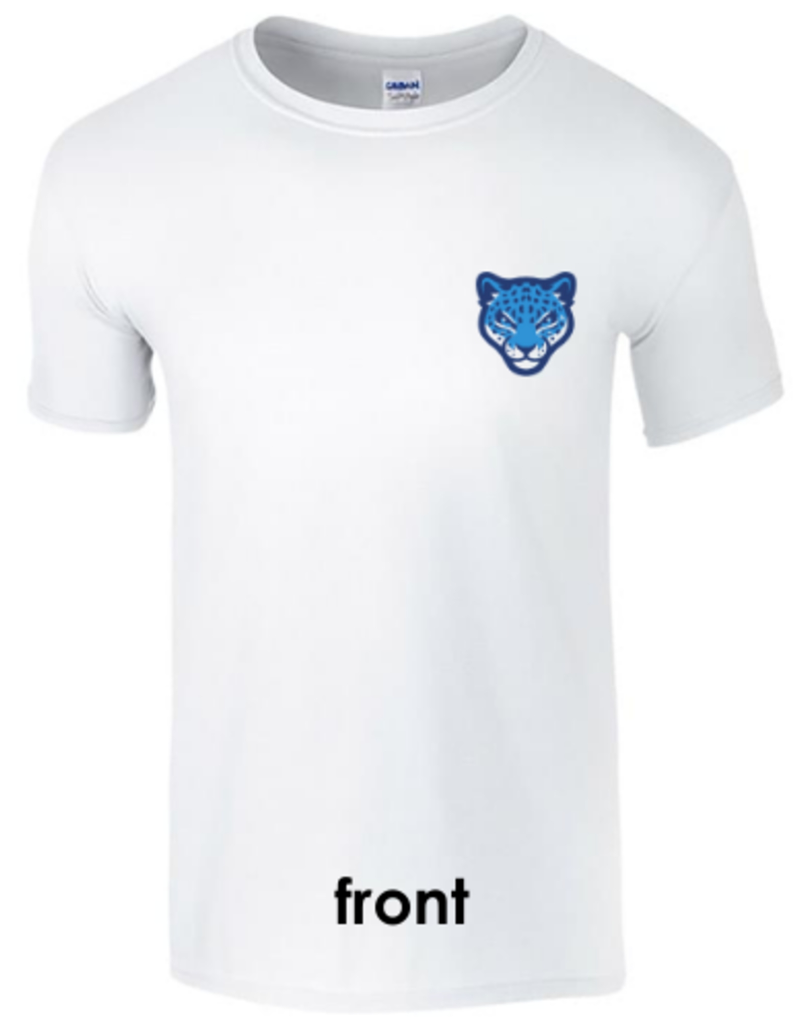 Gildan Mercy Jaguars 1885 Front/Back Tee w/Jaguar Head