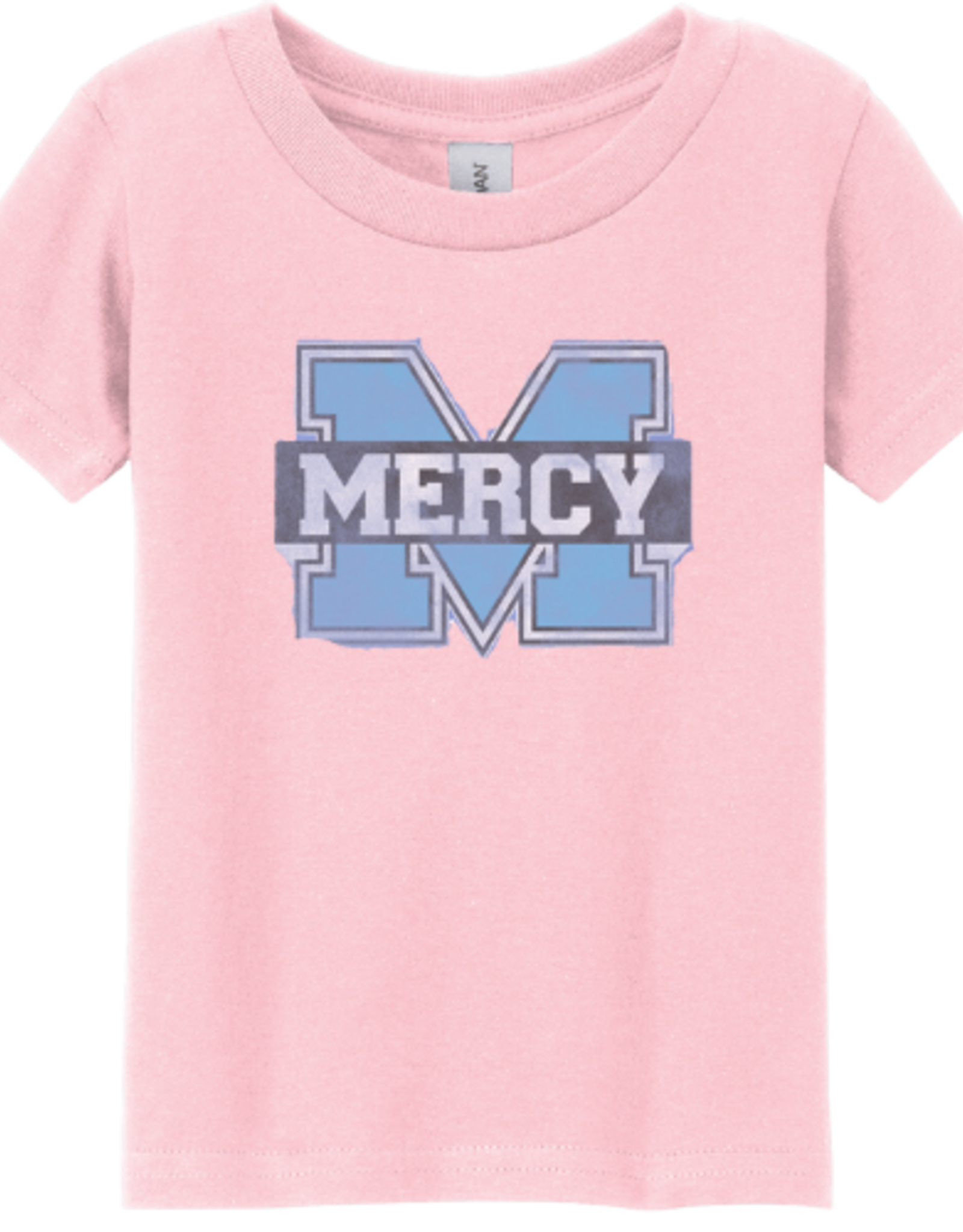 Gildan Youth Distressed Power M Tee Light Pink