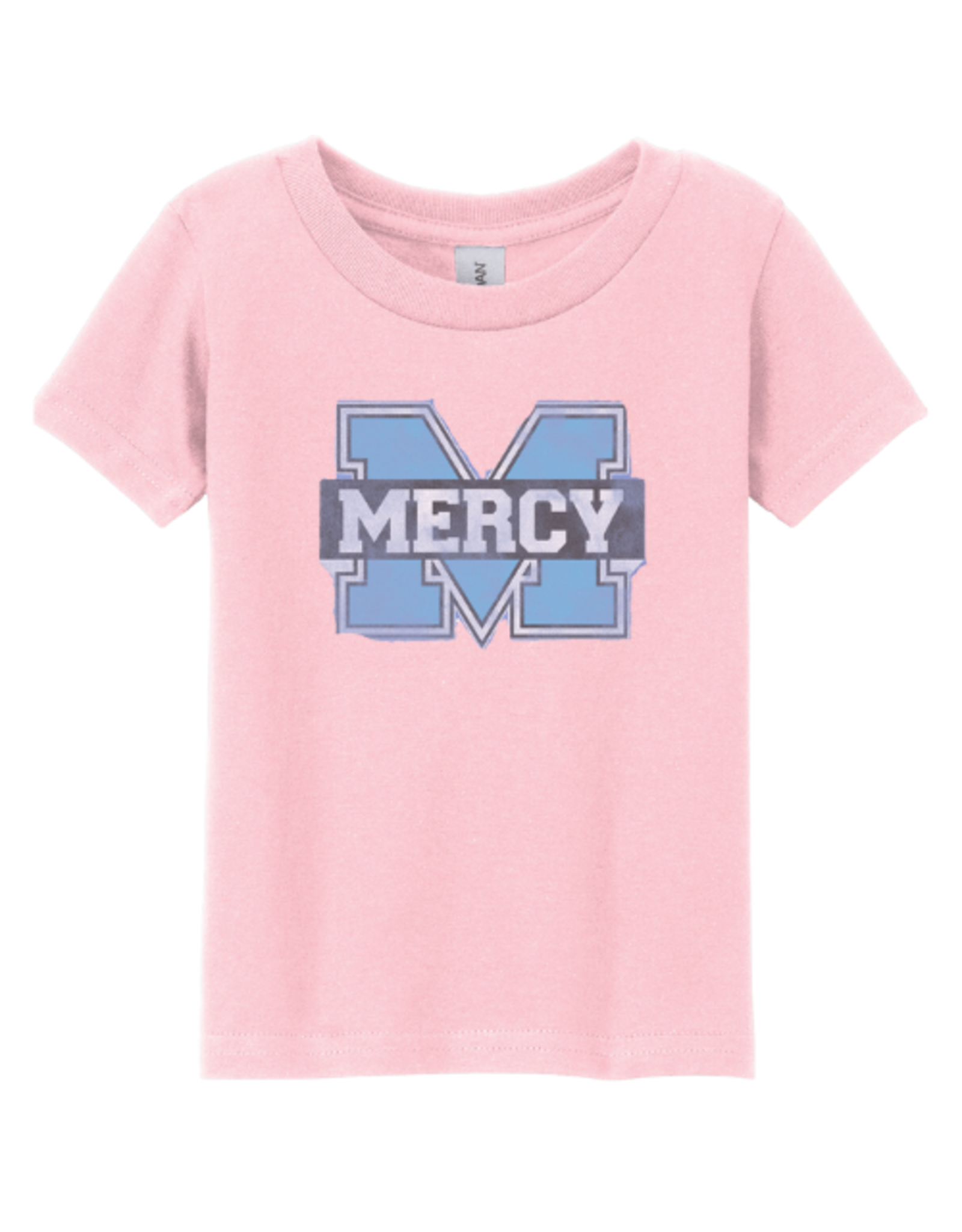 Gildan Youth Distressed Power M Tee Light Pink