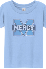 Gildan Youth Distressed Power M Tee Light Blue