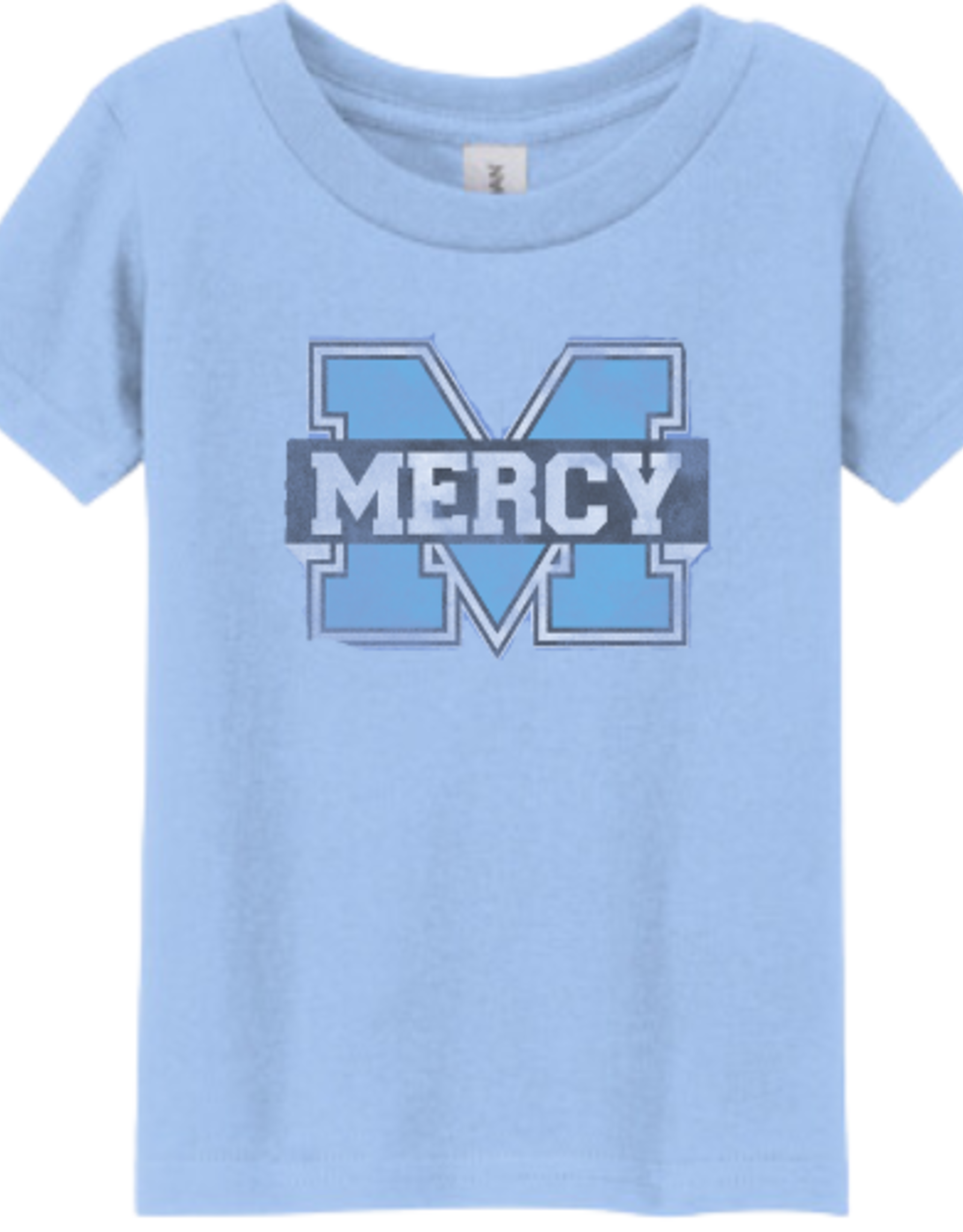 Gildan Youth Distressed Power M Tee Light Blue