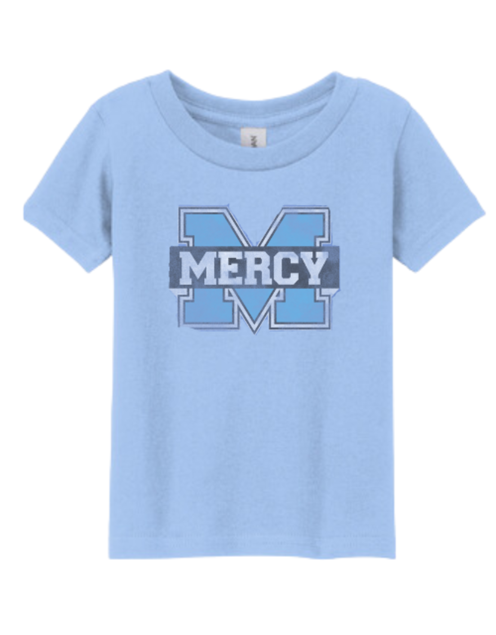 Gildan Youth Distressed Power M Tee Light Blue