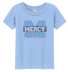 Gildan Youth Distressed Power M Tee Light Blue