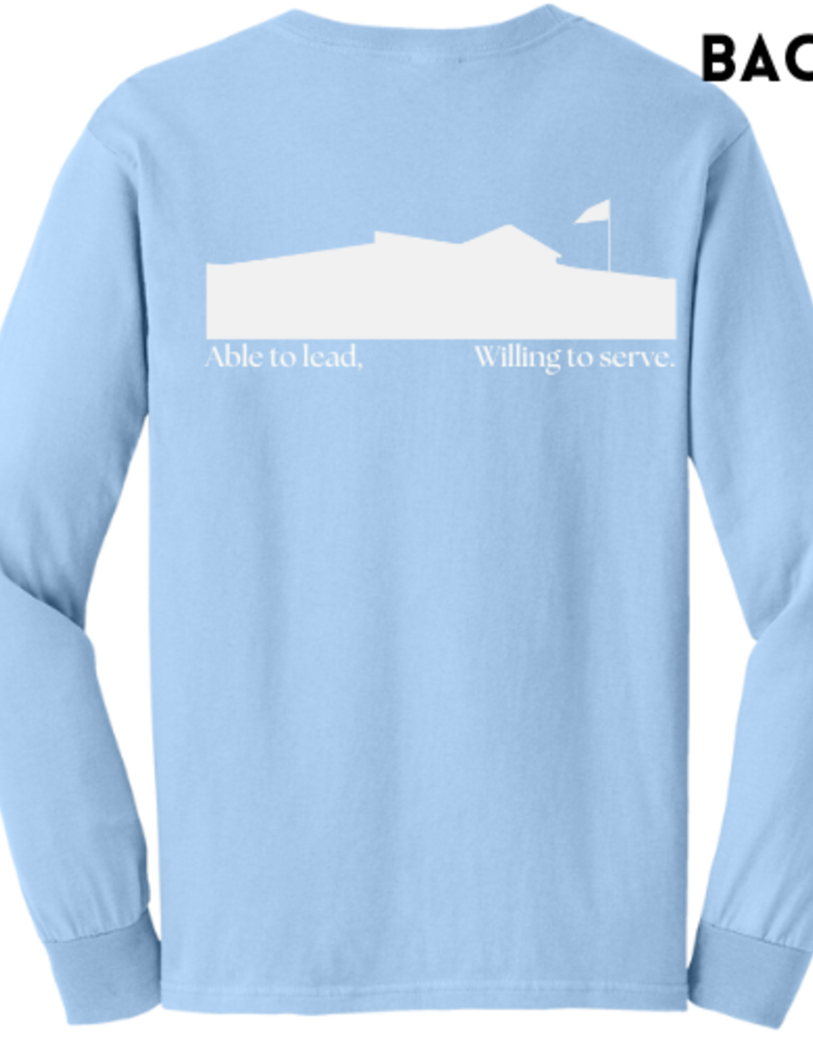 Gildan LT BLU  Building Able to Lead, WIlling to Serve