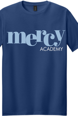 Gildan mercy ACADEMY bounce letter tee NAVY