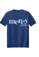 Gildan mercy ACADEMY bounce letter tee NAVY