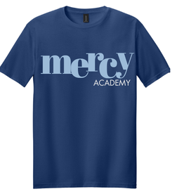 Gildan mercy ACADEMY bounce letter tee NAVY