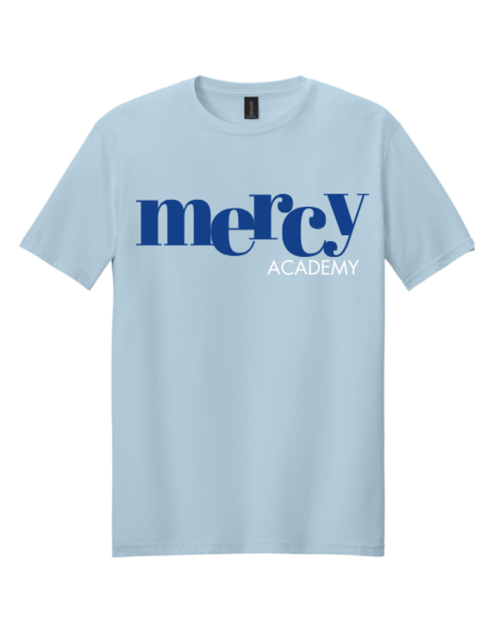 Gildan mercy ACADEMY bounce letter tee LT BLU