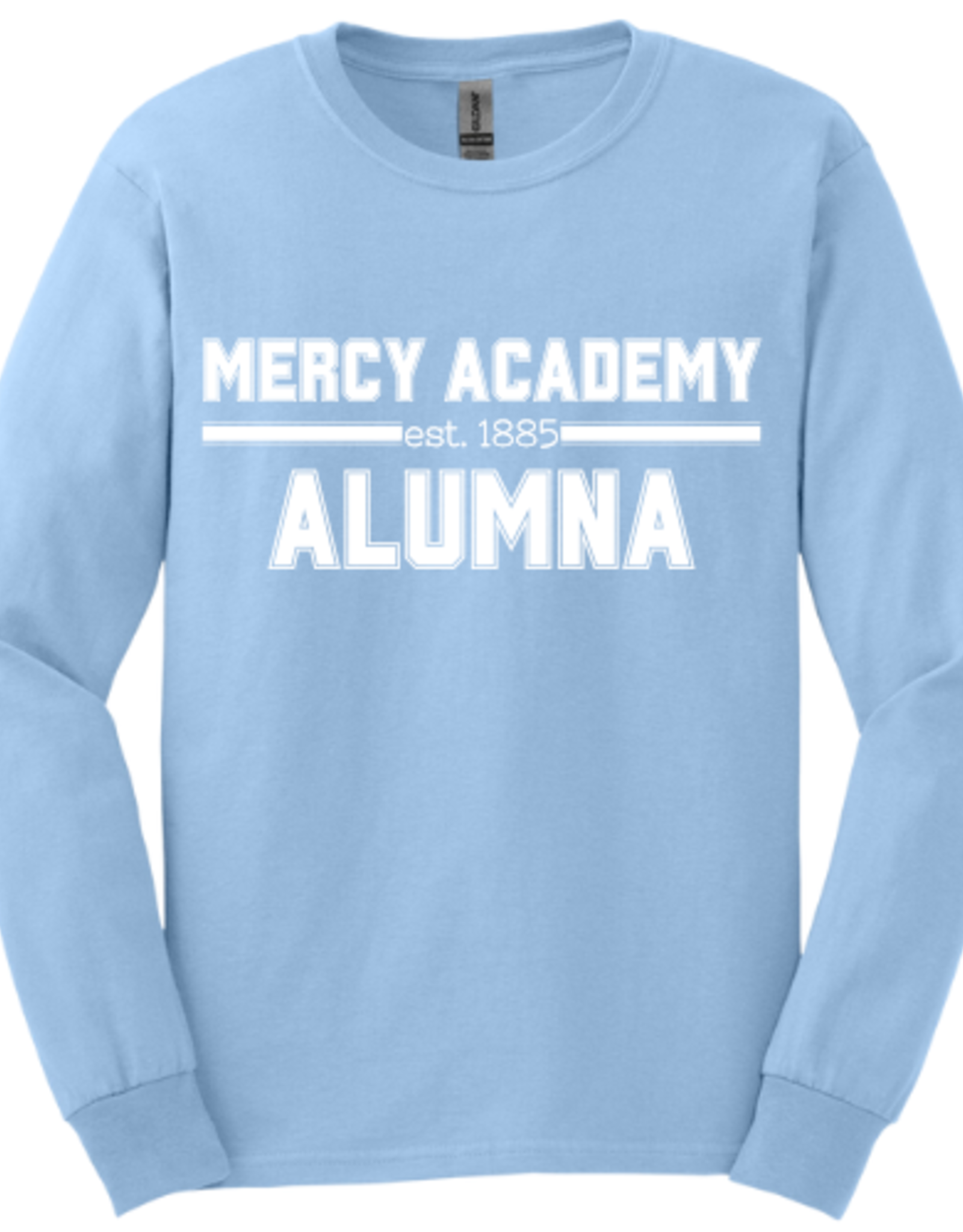 Gildan Lt Blue MERCY ACADEMY ALUMNA Longsleeve Tee
