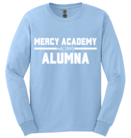 Gildan Lt Blue MERCY ACADEMY ALUMNA Longsleeve Tee