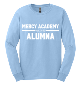 Gildan Lt Blue MERCY ACADEMY ALUMNA Longsleeve Tee