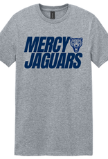 Gildan Heathered Gray MERCY JAGUARS jag head tee