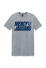 Gildan Heathered Gray MERCY JAGUARS jag head tee