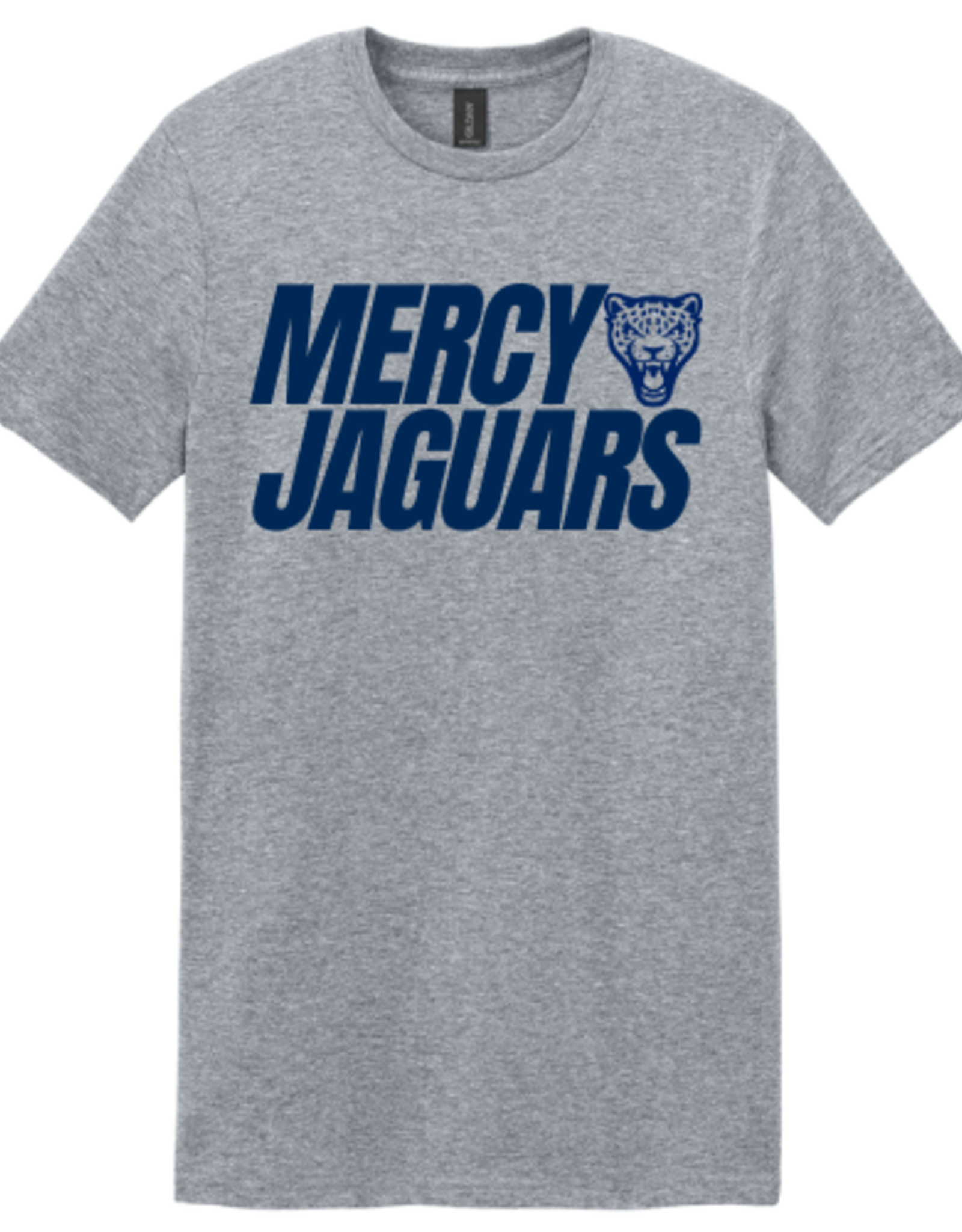 Gildan Heathered Gray MERCY JAGUARS jag head tee