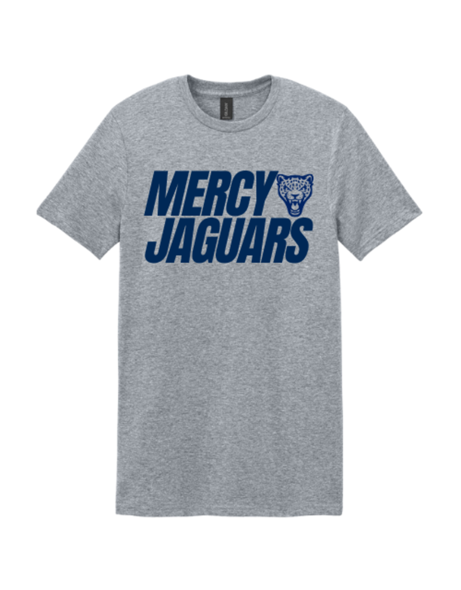 Gildan Heathered Gray MERCY JAGUARS jag head tee