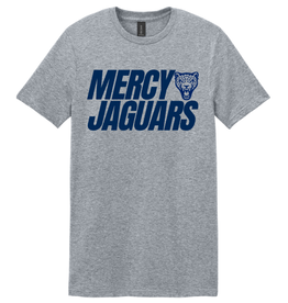 Gildan Heathered Gray MERCY JAGUARS jag head tee