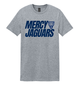 Gildan Heathered Gray MERCY JAGUARS jag head tee