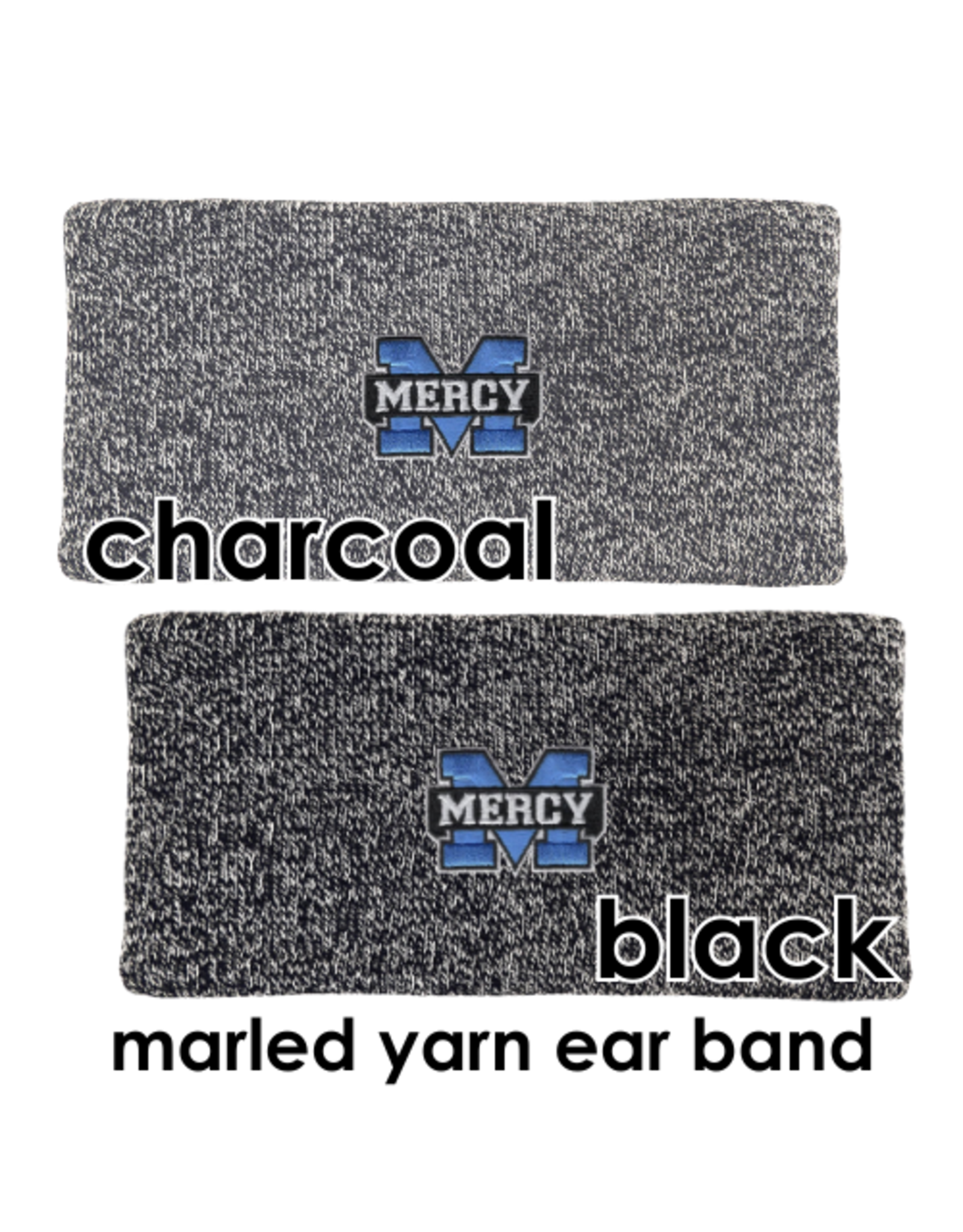 LOGOFIT Marled Yarn Power M Embroidered Ear Band