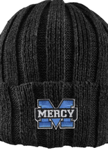 LOGOFIT Power M Embroidered Chunky Cableknit Cuff Hat