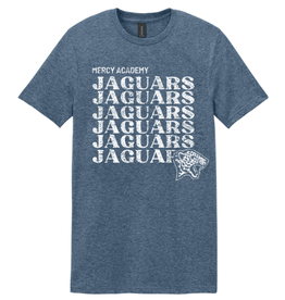 Gildan Vintage Navy Jaguars Repeat Jag Head