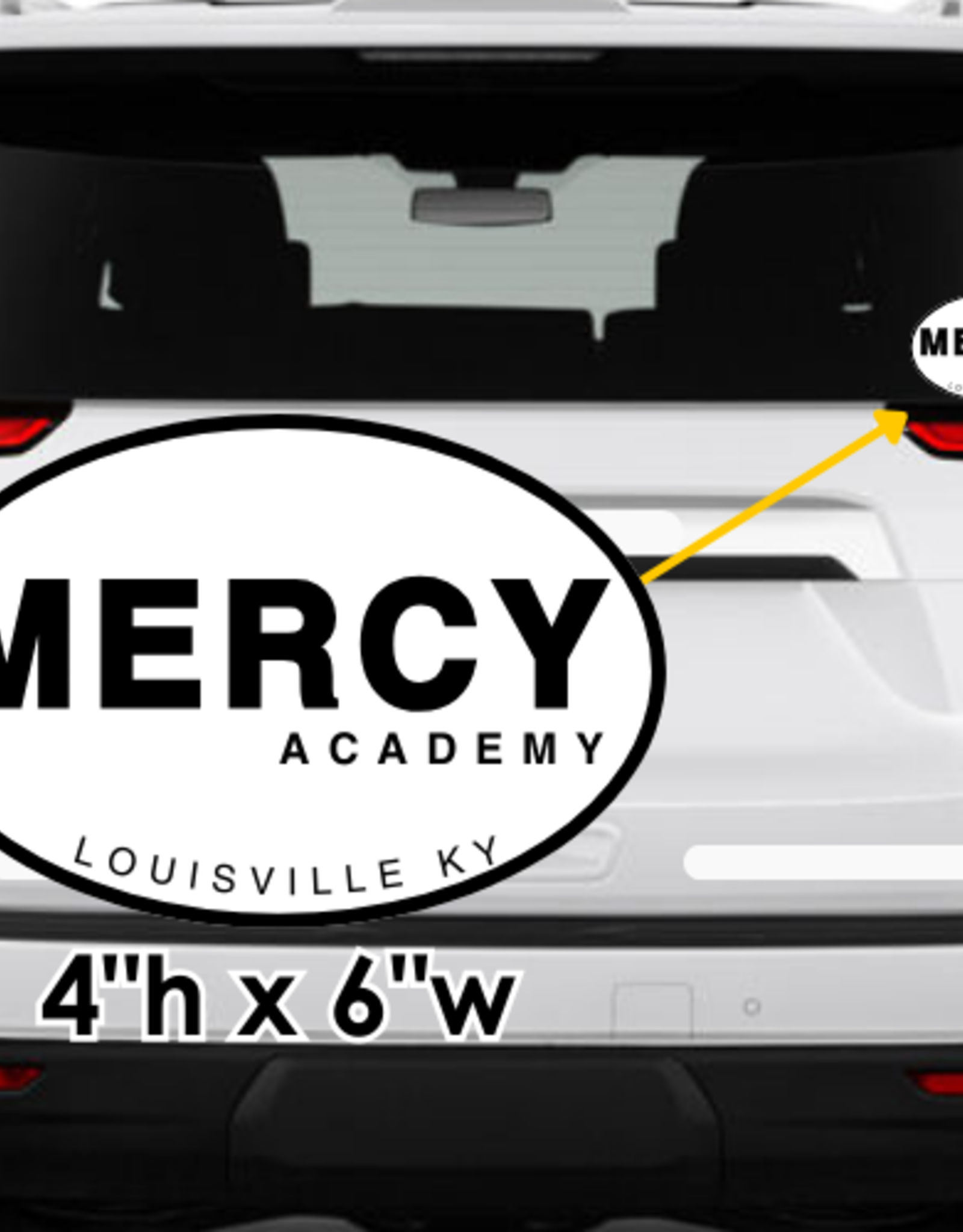 jukebox print MERCY Academy Louisville Ky Black/White Decal