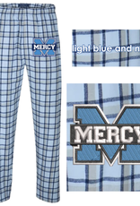 boxercraft Blue Power M Embroidered  Lt Blu/Navy Plaid PJ Pants