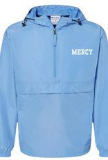 CHAMPION Mercy Blue Embroidered Champion Adult Packable Anorak Quarter-Zip Jacket