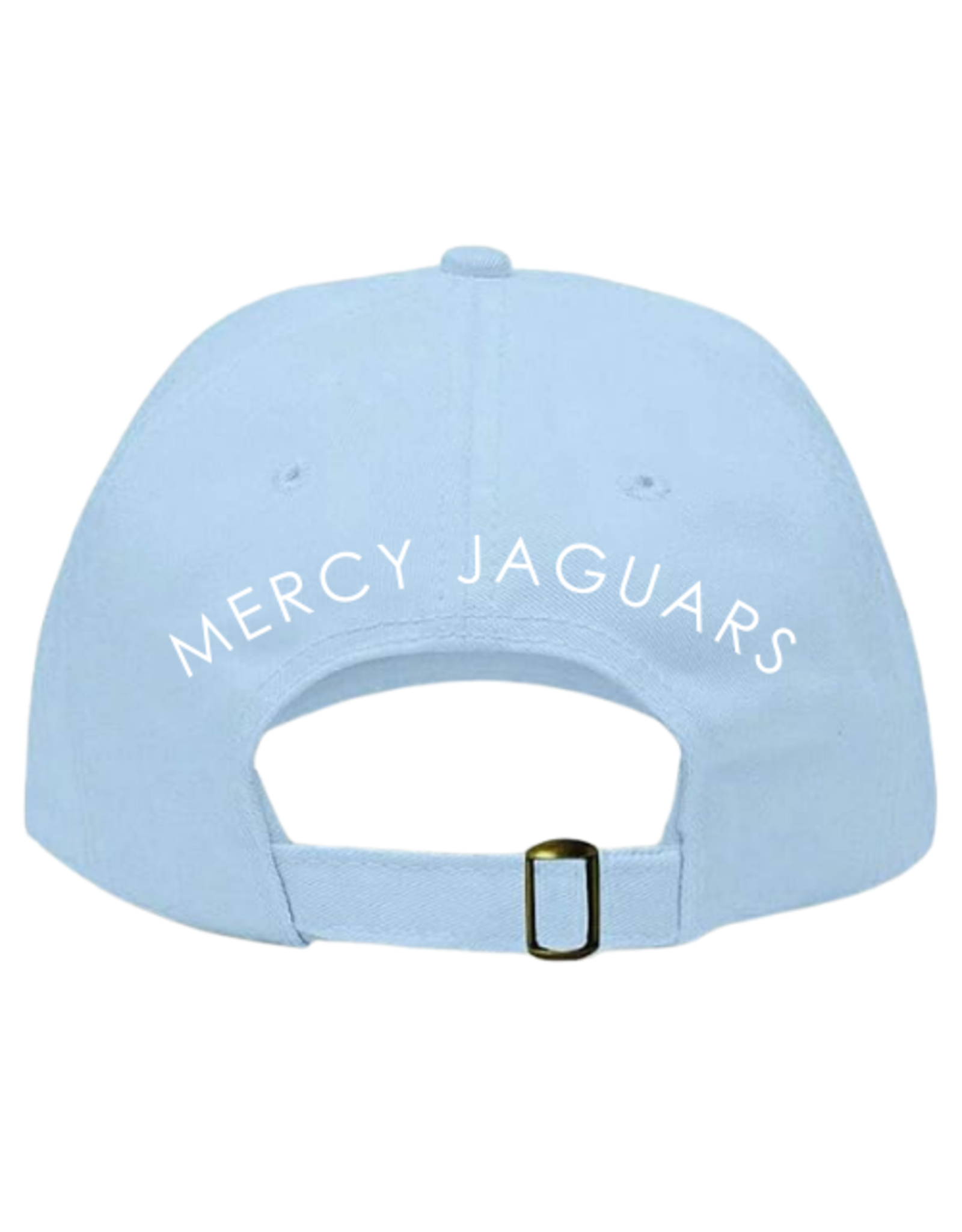 Embroidered Adjustable Paw Print Hat "MERCY JAGUARS" on back