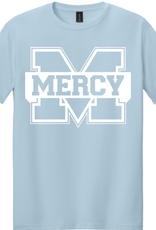 Gildan Light Blue Tee with White Power M