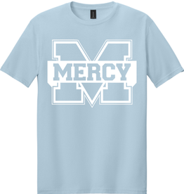Gildan Light Blue Tee with White Power M