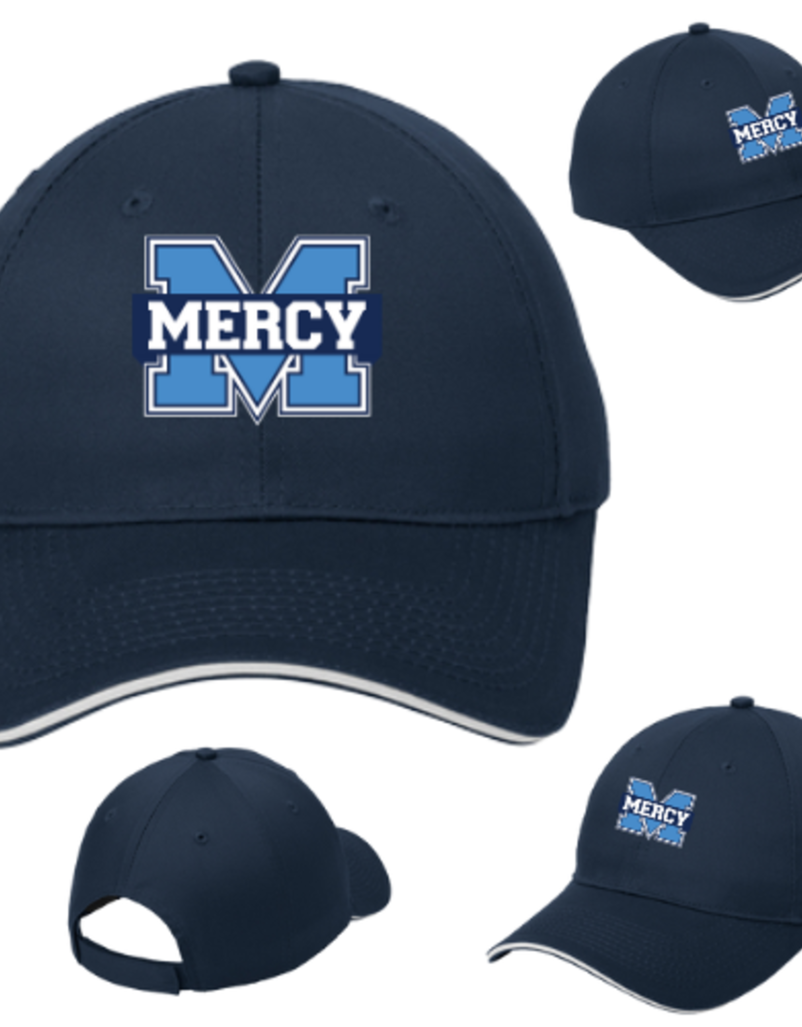 Port & Company Power M Embroidered Velcro Back Twill Hat