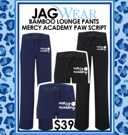 boxercraft Bamboo Lounge PantsMercy Academy Script Paw Print