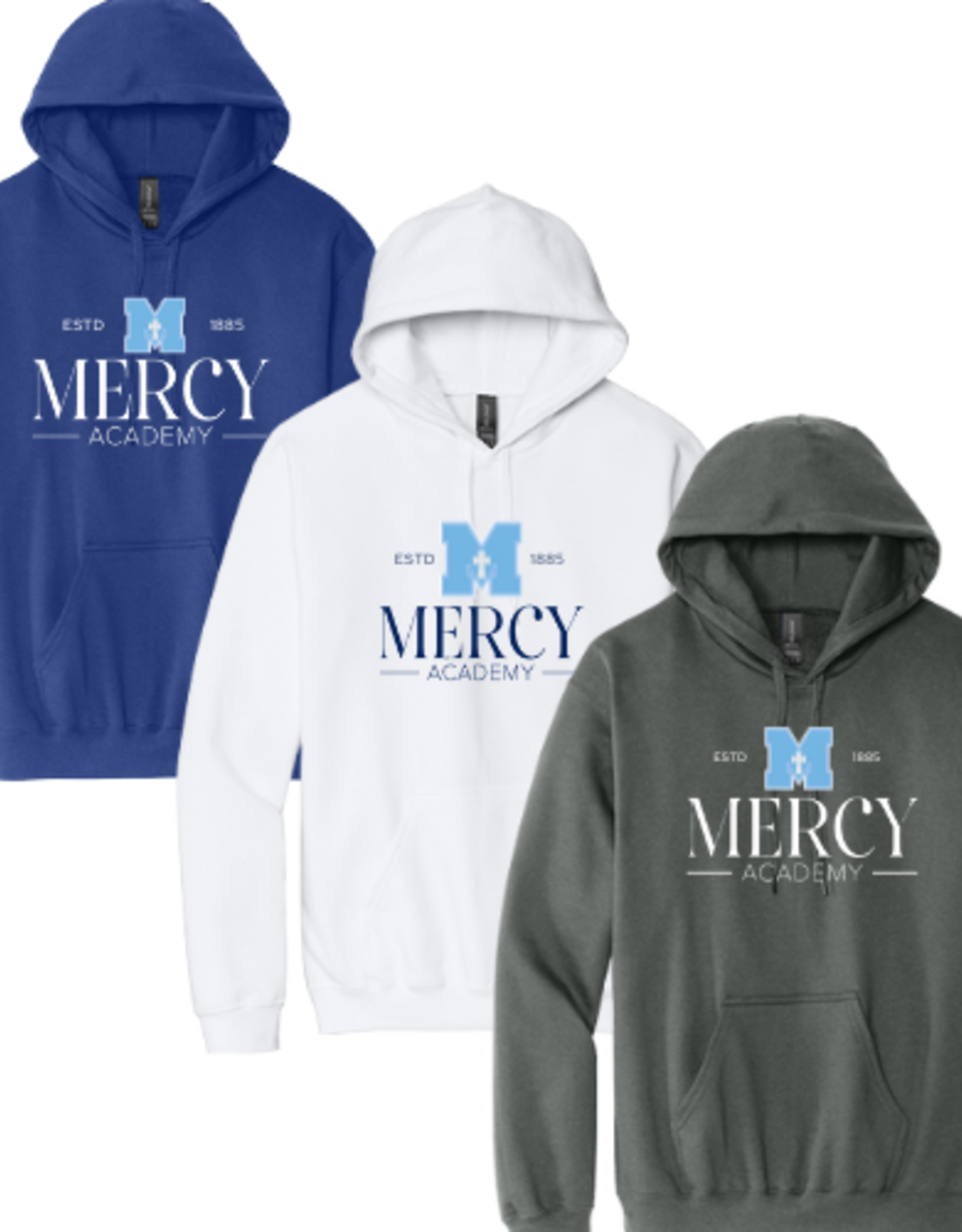 Gildan Mercy Academy "Power Cross M" Hoodie