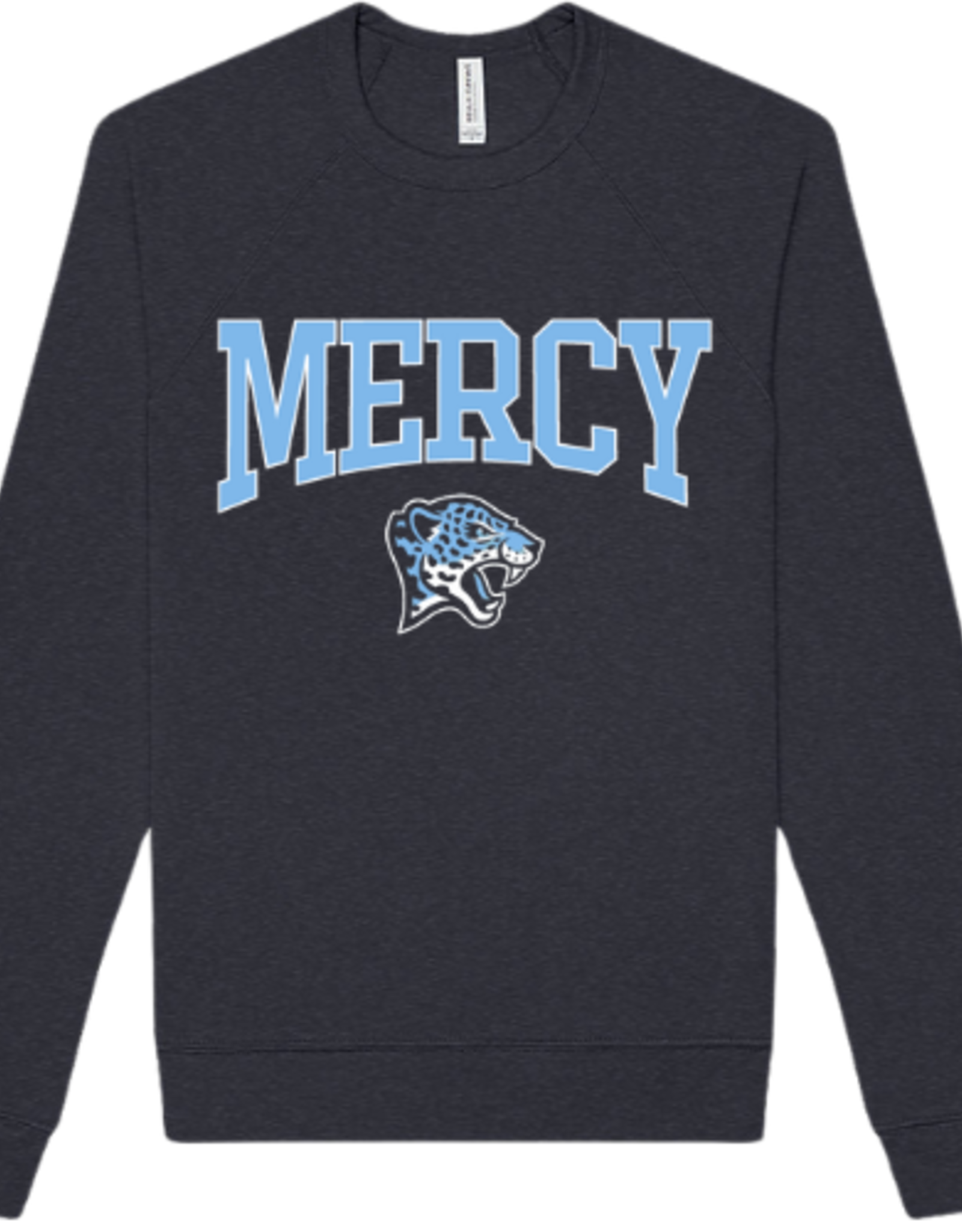 BELLA + CANVAS NAVY "MERCY" Roaring Jag Head bella canvas Crewneck