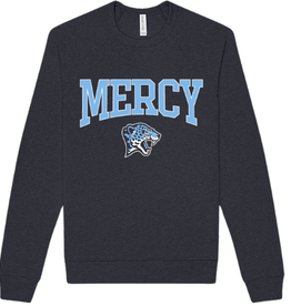 BELLA + CANVAS NAVY "MERCY" Roaring Jag Head bella canvas Crewneck