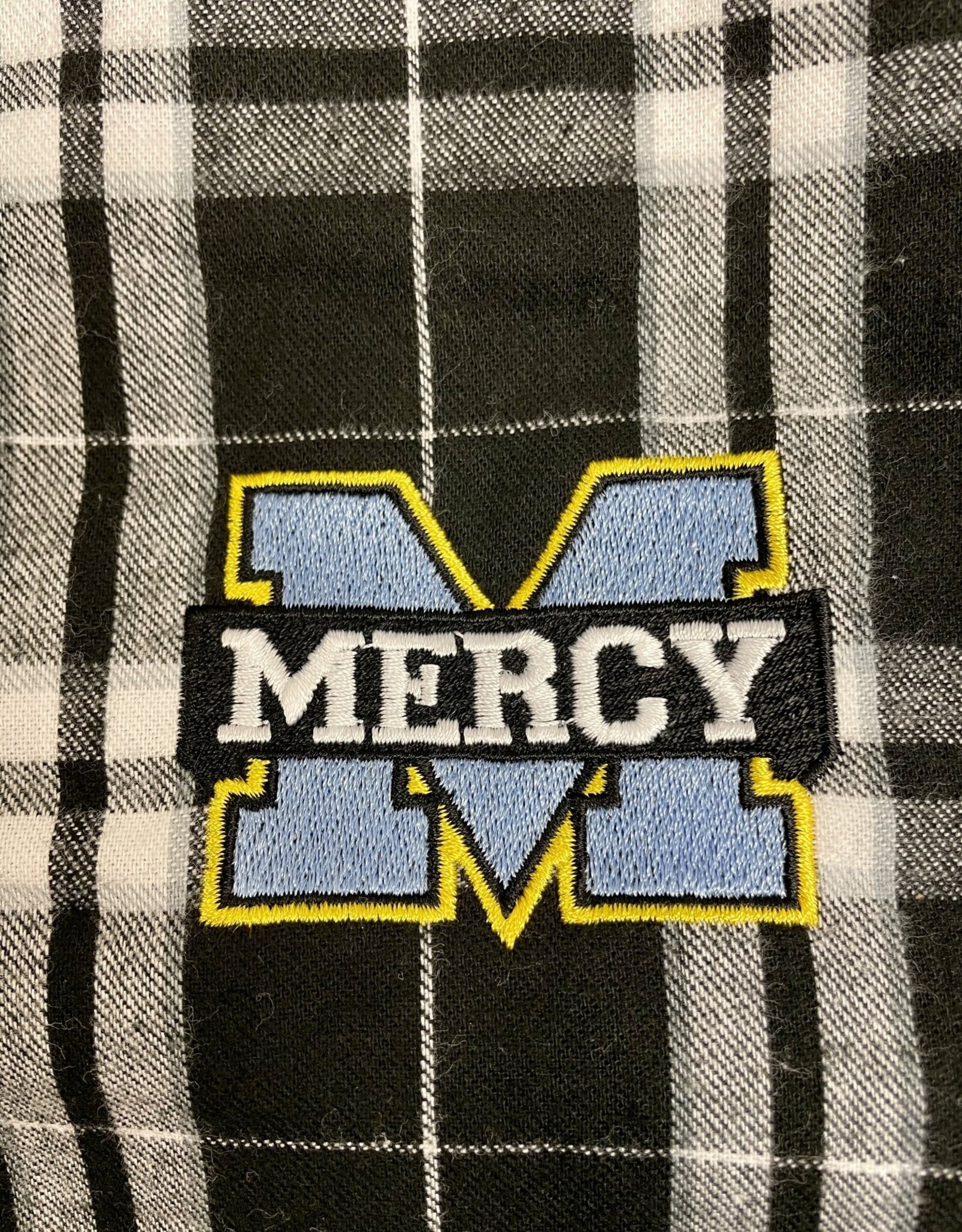 District Black Mercy Pajama Pants with Embroidered Logo