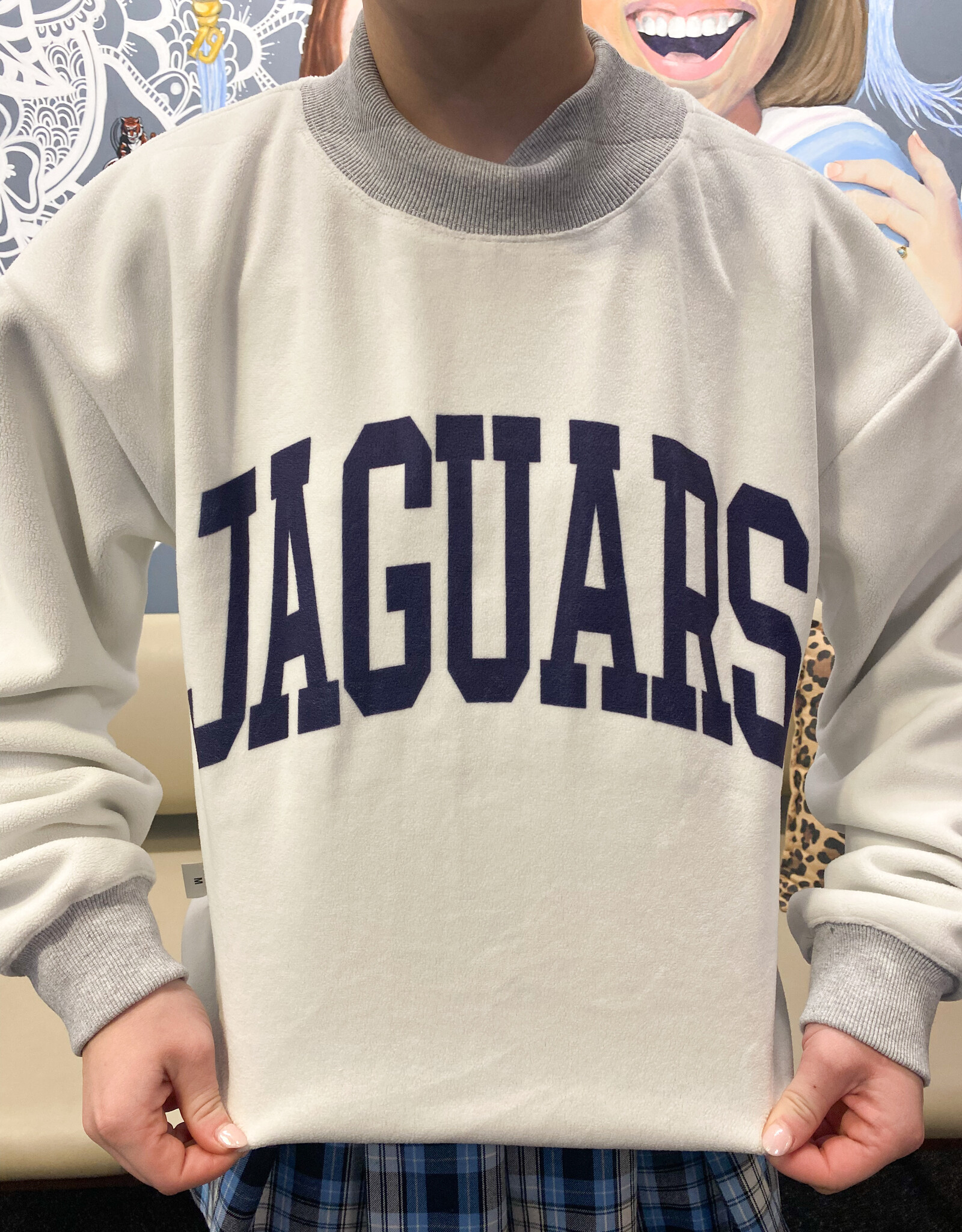 Mock Neck Reversible MERCY/JAGUARS Sweatshirt