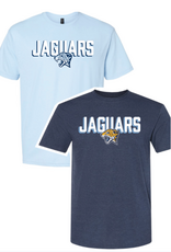 Gilden Softstyle Jaguars Head Lt Blue Tshirt LG